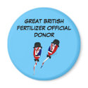 Funny rude Union Jack fertilizer sperm magnets by LIMEYBOY Funny rude Union Jack fertilizer sperm magnets