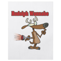 funny rudolph reindeer wannabe flyer