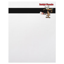 funny rudolph reindeer wannabe personalized letterhead