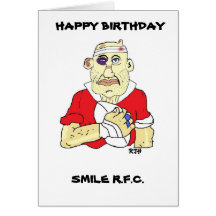 FUNNY RUGBY BIRTHDAY CARD
