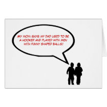 Funny Rugby slogan Father's Day cards