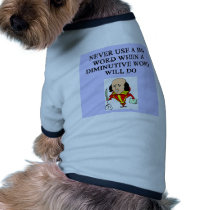 funny rules for writers pet clothing