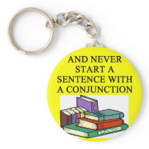 funny rules for writers keychain