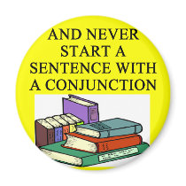 funny rules for writers refrigerator magnet