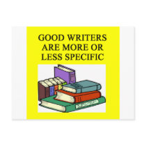funny rules for writers postcards