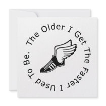 Funny Runner's Birthday Invite