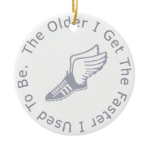 Funny Runner's Birthday Christmas Ornaments