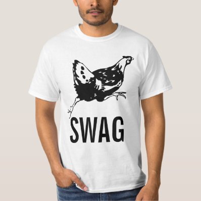 Funny Running Chicken swag shirt