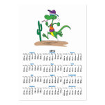 funny running in the desert lizard cartoon business card templates