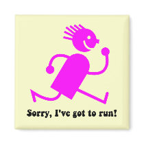 Funny running magnet