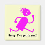 Funny running magnet
