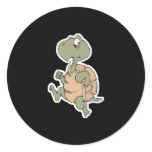 funny running turtle stickers