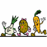 funny running vegetables photo cutouts