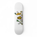 funny running vegetables skate deck