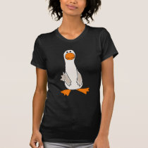 Funny Sad Goose Cartoon t-shirts