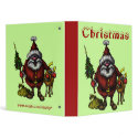 Funny Santa Christmas binder by vitaliy Funny Santa Christmas binder