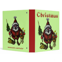 Funny Santa Christmas binder