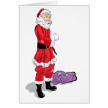 Funny Santa Christmas Card