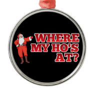 Funny Santa Claus ornament