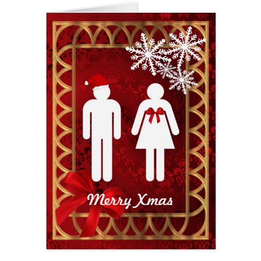 Wooden Merry Christmas Holiday Cards Personalized greeting