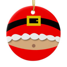 Funny Santa Claus Suit Ornament ornament