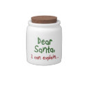 Funny Santa gifts candy jars holiday gift ideas