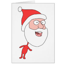 Funny Santa. Greeting Cards