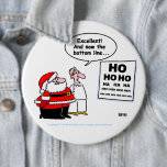 Funny Santa & Optometrist Button