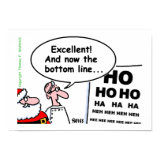 Funny Santa Optometrist Cartoon print