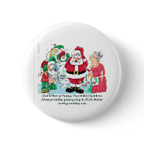 Funny Santa picture Button