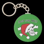 Funny Santa Skull keychains