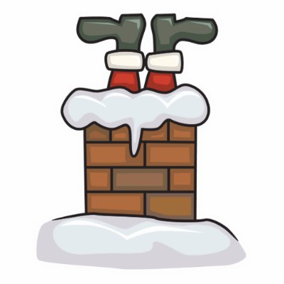 funny santa stuck in chimney photo sculptures by doonidesigns