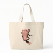 funny sasquatch bigfoot canvas bag