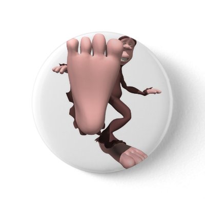 funny sasquatch bigfoot pin
