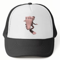 funny sasquatch bigfoot trucker hats