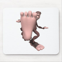 funny sasquatch bigfoot mouse pad