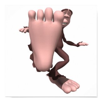 funny sasquatch bigfoot print