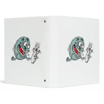 funny savage hungry bowling ball humor 3 ring binders
