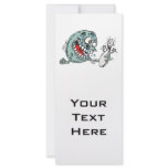 funny savage hungry bowling ball humor rack card design