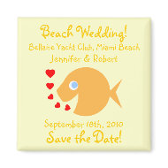 Funny Save The Date Beach Magnets magnet
