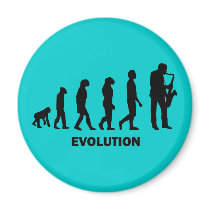 funny saxophone player fridge magnets