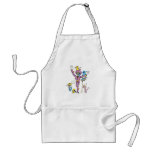 funny scarecrow and friend vector cartoon apron