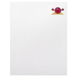 funny scared bowling ball going down alley cartoon custom letterhead