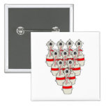 funny scared cartoon bowling pins