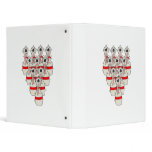 funny scared cartoon bowling pins binders