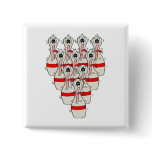 funny scared cartoon bowling pins