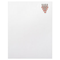 funny scared cartoon bowling pins customized letterhead
