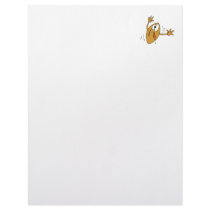 funny scared cartoon football character personalized letterhead