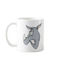 funny scared rhino face mugs by doonidesignsanimals funny scared rhino face mugs