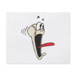 funny scared screamer cartoon baseball flyers